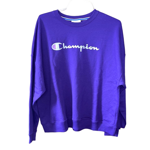 Champion Tops - Champion Crewneck in Vibrant Purple